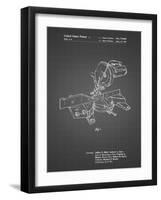 PP956-Black Grid Milwaukee Compound Miter Saw Patent Poster-Cole Borders-Framed Giclee Print