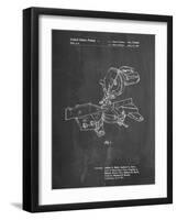 PP956-Chalkboard Milwaukee Compound Miter Saw Patent Poster-Cole Borders-Framed Giclee Print