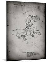 PP956-Faded Grey Milwaukee Compound Miter Saw Patent Poster-Cole Borders-Mounted Giclee Print