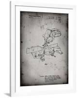 PP956-Faded Grey Milwaukee Compound Miter Saw Patent Poster-Cole Borders-Framed Giclee Print