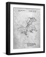 PP956-Slate Milwaukee Compound Miter Saw Patent Poster-Cole Borders-Framed Giclee Print