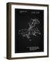 PP956-Vintage Black Milwaukee Compound Miter Saw Patent Poster-Cole Borders-Framed Giclee Print