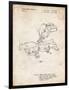 PP956-Vintage Parchment Milwaukee Compound Miter Saw Patent Poster-Cole Borders-Framed Premium Giclee Print