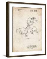 PP956-Vintage Parchment Milwaukee Compound Miter Saw Patent Poster-Cole Borders-Framed Giclee Print