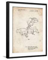 PP956-Vintage Parchment Milwaukee Compound Miter Saw Patent Poster-Cole Borders-Framed Giclee Print
