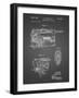 PP957-Black Grid Milwaukee Portable Jig Saw Patent Poster-Cole Borders-Framed Giclee Print