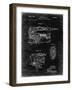 PP957-Black Grunge Milwaukee Portable Jig Saw Patent Poster-Cole Borders-Framed Giclee Print