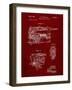 PP957-Burgundy Milwaukee Portable Jig Saw Patent Poster-Cole Borders-Framed Giclee Print