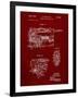 PP957-Burgundy Milwaukee Portable Jig Saw Patent Poster-Cole Borders-Framed Giclee Print