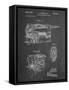 PP957-Chalkboard Milwaukee Portable Jig Saw Patent Poster-Cole Borders-Framed Stretched Canvas