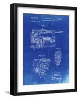 PP957-Faded Blueprint Milwaukee Portable Jig Saw Patent Poster-Cole Borders-Framed Giclee Print