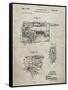 PP957-Sandstone Milwaukee Portable Jig Saw Patent Poster-Cole Borders-Framed Stretched Canvas