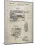 PP957-Sandstone Milwaukee Portable Jig Saw Patent Poster-Cole Borders-Mounted Giclee Print