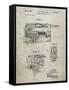 PP957-Sandstone Milwaukee Portable Jig Saw Patent Poster-Cole Borders-Framed Stretched Canvas