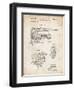 PP957-Vintage Parchment Milwaukee Portable Jig Saw Patent Poster-Cole Borders-Framed Premium Giclee Print