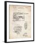 PP957-Vintage Parchment Milwaukee Portable Jig Saw Patent Poster-Cole Borders-Framed Giclee Print