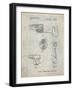 PP958-Antique Grid Parchment Milwaukee Reciprocating Saw Patent Poster-Cole Borders-Framed Giclee Print