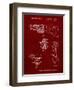 PP958-Burgundy Milwaukee Reciprocating Saw Patent Poster-Cole Borders-Framed Premium Giclee Print