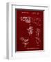 PP958-Burgundy Milwaukee Reciprocating Saw Patent Poster-Cole Borders-Framed Premium Giclee Print