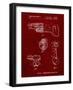 PP958-Burgundy Milwaukee Reciprocating Saw Patent Poster-Cole Borders-Framed Giclee Print