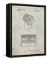 PP961-Antique Grid Parchment Mole-Richardson Film Light Patent Poster-Cole Borders-Framed Stretched Canvas