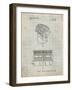 PP961-Antique Grid Parchment Mole-Richardson Film Light Patent Poster-Cole Borders-Framed Giclee Print