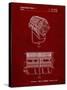 PP961-Burgundy Mole-Richardson Film Light Patent Poster-Cole Borders-Stretched Canvas