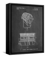 PP961-Chalkboard Mole-Richardson Film Light Patent Poster-Cole Borders-Framed Stretched Canvas