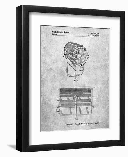 PP961-Slate Mole-Richardson Film Light Patent Poster-Cole Borders-Framed Giclee Print