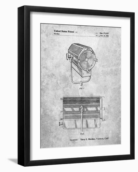 PP961-Slate Mole-Richardson Film Light Patent Poster-Cole Borders-Framed Giclee Print