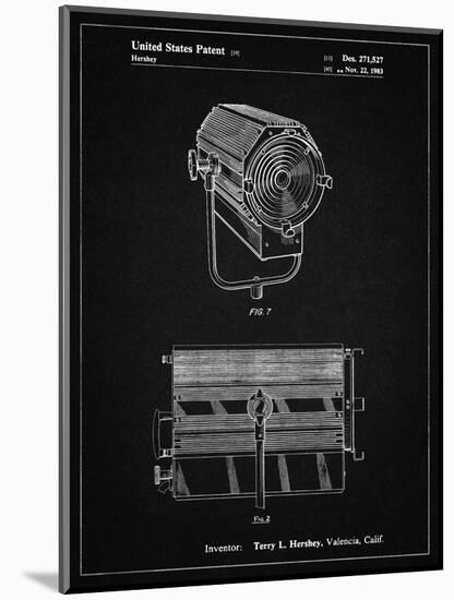 PP961-Vintage Black Mole-Richardson Film Light Patent Poster-Cole Borders-Mounted Giclee Print