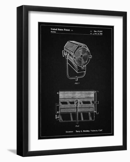 PP961-Vintage Black Mole-Richardson Film Light Patent Poster-Cole Borders-Framed Giclee Print
