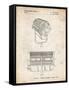 PP961-Vintage Parchment Mole-Richardson Film Light Patent Poster-Cole Borders-Framed Stretched Canvas