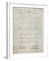 PP962-Antique Grid Parchment Morse Code Patent Poster-Cole Borders-Framed Giclee Print