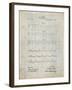 PP962-Antique Grid Parchment Morse Code Patent Poster-Cole Borders-Framed Giclee Print