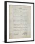 PP962-Antique Grid Parchment Morse Code Patent Poster-Cole Borders-Framed Giclee Print