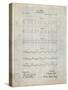 PP962-Antique Grid Parchment Morse Code Patent Poster-Cole Borders-Stretched Canvas
