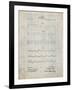 PP962-Antique Grid Parchment Morse Code Patent Poster-Cole Borders-Framed Giclee Print