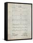 PP962-Antique Grid Parchment Morse Code Patent Poster-Cole Borders-Framed Stretched Canvas