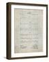 PP962-Antique Grid Parchment Morse Code Patent Poster-Cole Borders-Framed Giclee Print