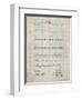 PP962-Antique Grid Parchment Morse Code Patent Poster-Cole Borders-Framed Premium Giclee Print