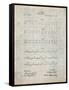 PP962-Antique Grid Parchment Morse Code Patent Poster-Cole Borders-Framed Stretched Canvas