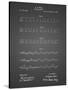 PP962-Black Grid Morse Code Patent Poster-Cole Borders-Stretched Canvas