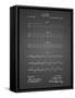 PP962-Black Grid Morse Code Patent Poster-Cole Borders-Framed Stretched Canvas