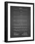 PP962-Black Grid Morse Code Patent Poster-Cole Borders-Framed Giclee Print