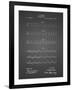 PP962-Black Grid Morse Code Patent Poster-Cole Borders-Framed Giclee Print