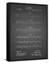 PP962-Black Grid Morse Code Patent Poster-Cole Borders-Framed Stretched Canvas