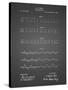 PP962-Black Grid Morse Code Patent Poster-Cole Borders-Stretched Canvas