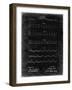 PP962-Black Grunge Morse Code Patent Poster-Cole Borders-Framed Giclee Print