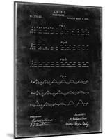 PP962-Black Grunge Morse Code Patent Poster-Cole Borders-Mounted Giclee Print